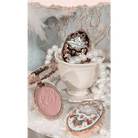 Luxury Glittering Strawberry Blush Compact for Your Vanity - Cosparty