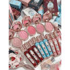 Luxury Glittering Strawberry Blush Compact for Your Vanity - Cosparty