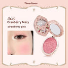 Luxury Glittering Strawberry Blush Compact for Your Vanity - Cosparty