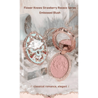 Luxury Glittering Strawberry Blush Compact for Your Vanity - Cosparty