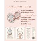 Luxury Glittering Strawberry Blush Compact for Your Vanity - Cosparty