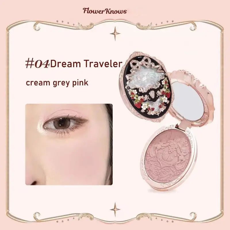 Luxury Glittering Strawberry Blush Compact for Your Vanity - Cosparty