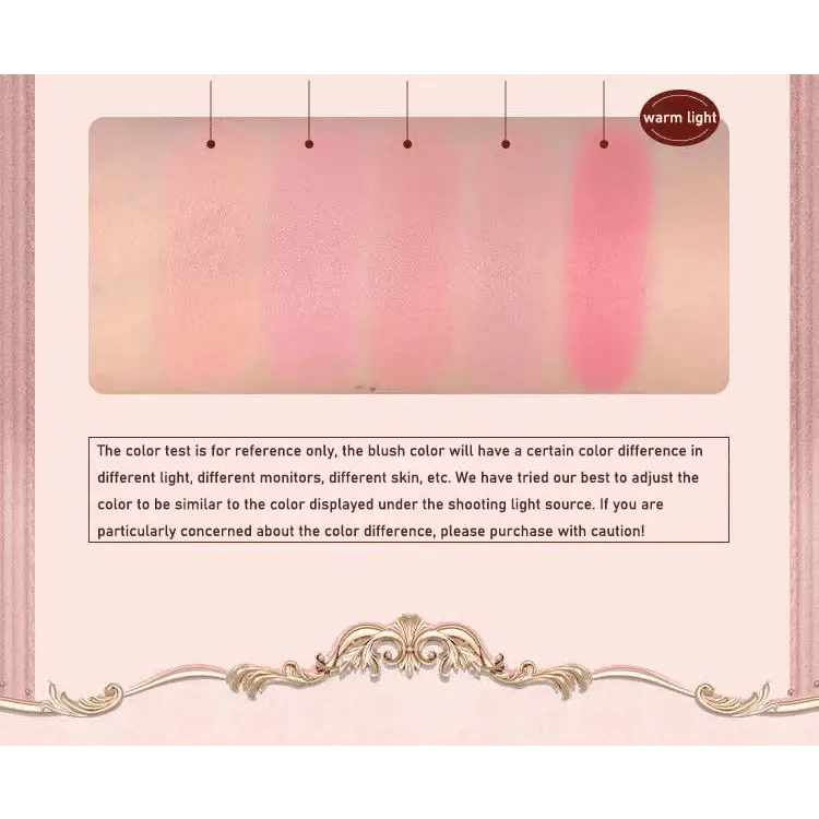 Luxury Glittering Strawberry Blush Compact for Your Vanity - Cosparty