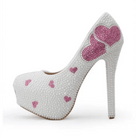 Luxury Handcrafted Pearl Embellished Platform Shoes for Kawaii Lolita Fashion - Cosparty