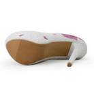 Luxury Handcrafted Pearl Embellished Platform Shoes for Kawaii Lolita Fashion - Cosparty