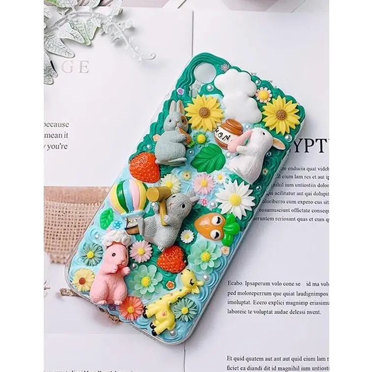 Luxury Handmade iPhone Case with Springtime Animal Designs - phone case