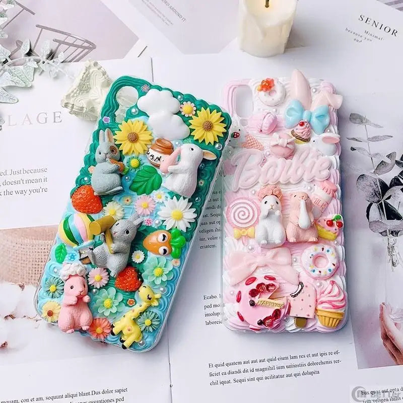 Luxury Handmade iPhone Case with Springtime Animal Designs - phone case