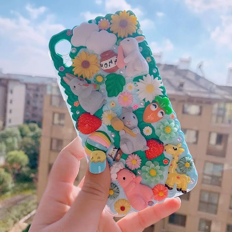 Luxury Handmade iPhone Case with Springtime Animal Designs - Cosparty