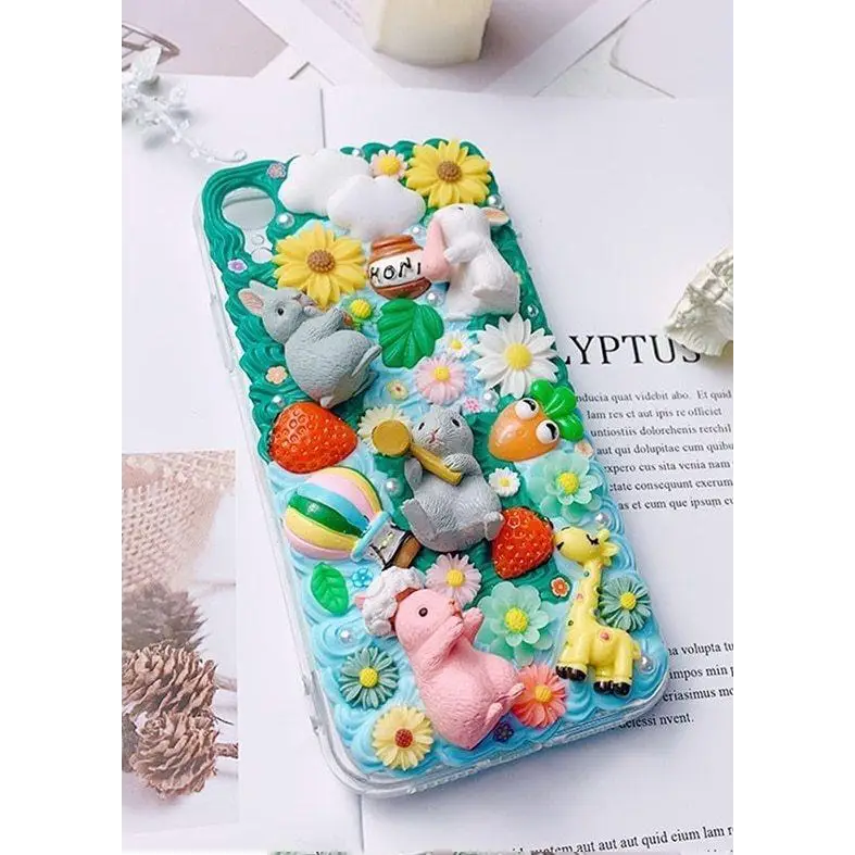 Luxury Handmade iPhone Case with Springtime Animal Designs - phone case