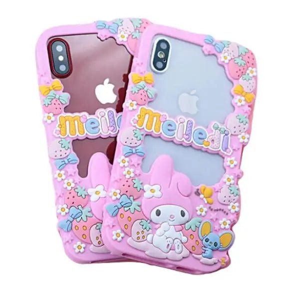 Luxury My Melody Bunny iPhone Case with Peekaboo Design - Cosparty
