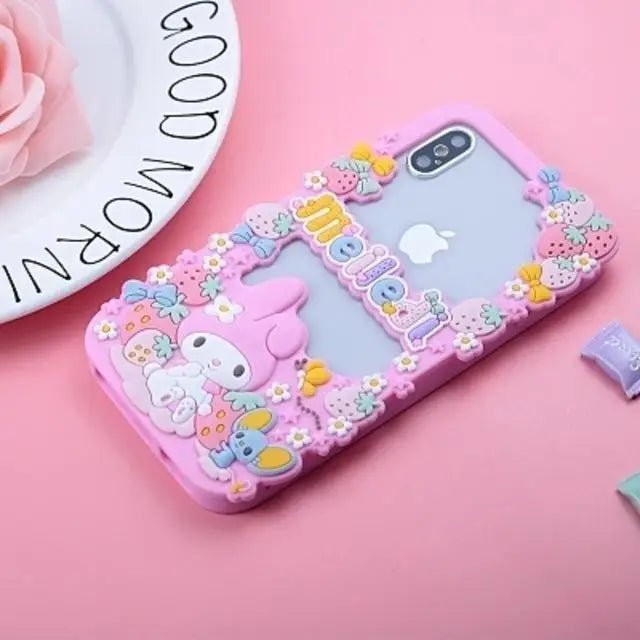 Luxury My Melody Bunny iPhone Case with Peekaboo Design - Cosparty