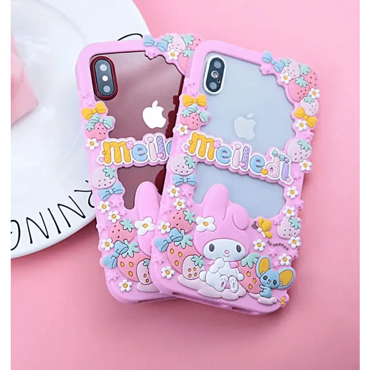 Luxury My Melody Bunny iPhone Case with Peekaboo Design - Cosparty