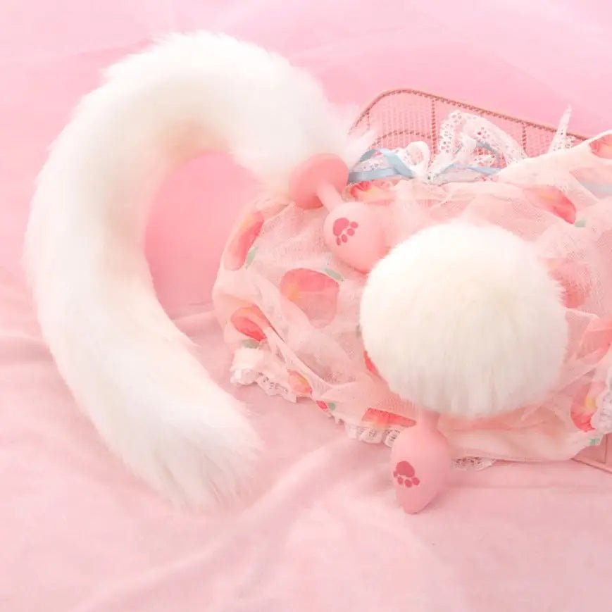 Luxury Paw Tail Plug Set for Pet Play and Cosplay Adventures - Cosparty