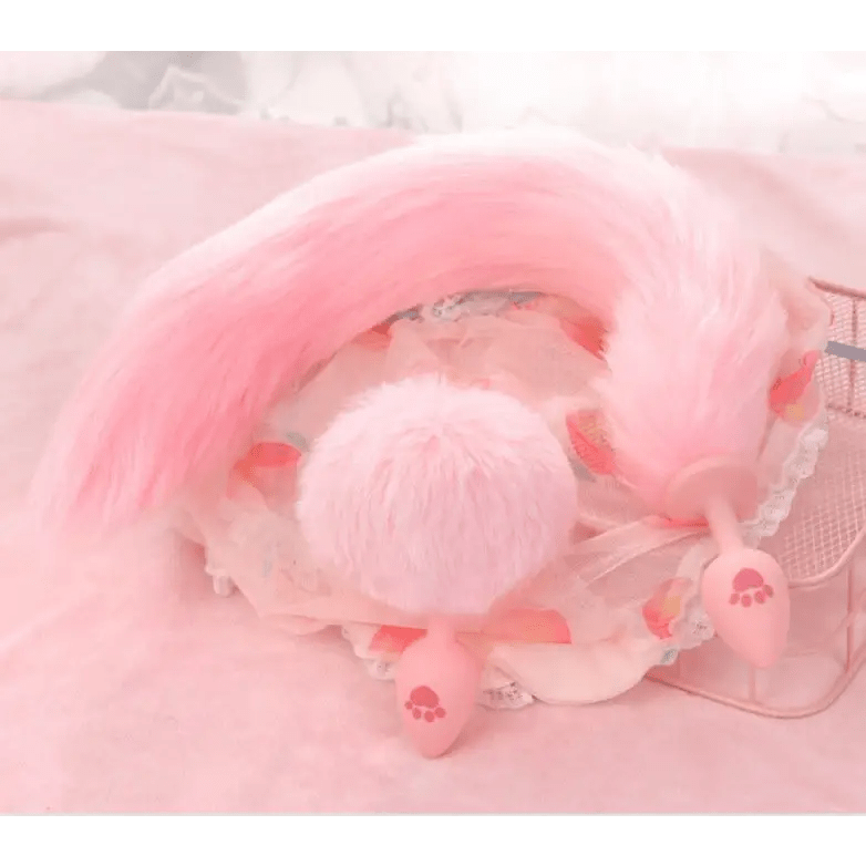 Luxury Paw Tail Plug Set for Pet Play and Cosplay Adventures - Cosparty