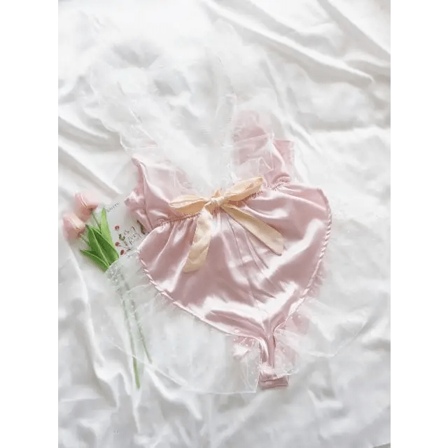 Luxury Silk and Lace Lingerie Set with Exquisite Hand - Details - Cosparty