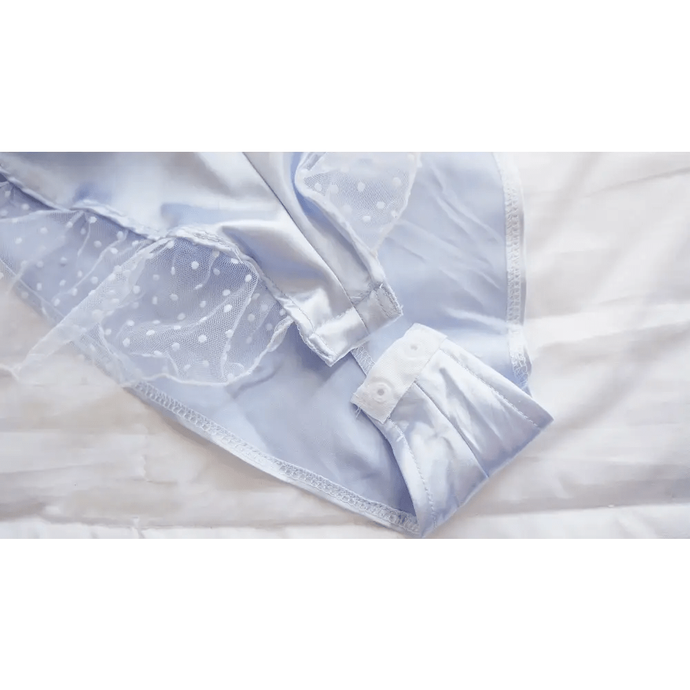 Luxury Silk and Lace Lingerie Set with Exquisite Hand - Details - Cosparty