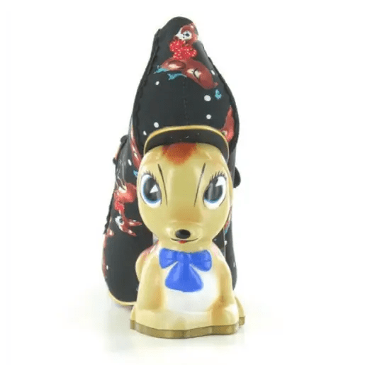 Luxury Vintage Inspired Baby Deer Platform Cherry Pumps - Cosparty