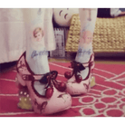 Luxury Vintage Inspired Baby Deer Platform Cherry Pumps - Cosparty