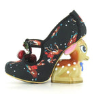 Luxury Vintage Inspired Baby Deer Platform Cherry Pumps - Cosparty