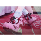 Luxury Vintage Inspired Baby Deer Platform Cherry Pumps - Cosparty