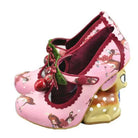 Luxury Vintage Inspired Baby Deer Platform Cherry Pumps - Cosparty