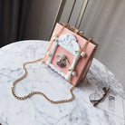 Luxury Vintage Victorian Angel Handbag with Cherub Design - Purse