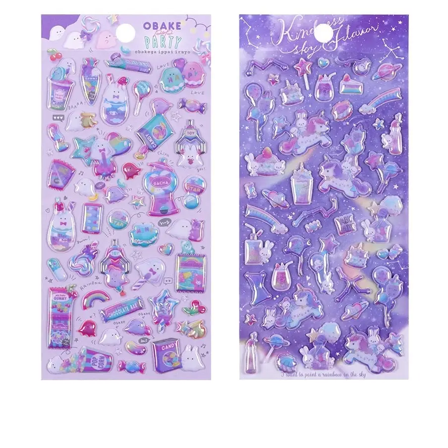 Magic Kingdom 3D Puffy Glitter Stickers - stickers