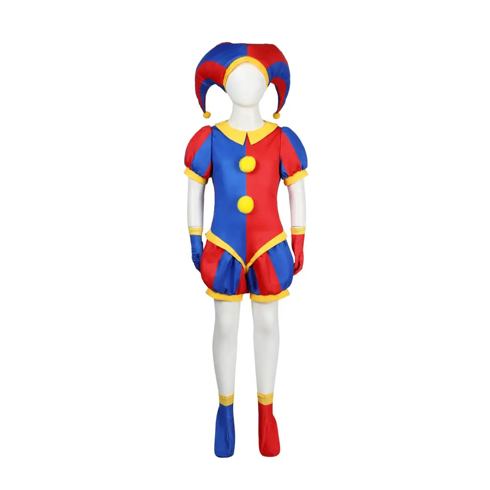 Magical digital circus cos costume cosplay Pamni jumpsuit Pomni Halloween clown suit - XS / Children’s suit