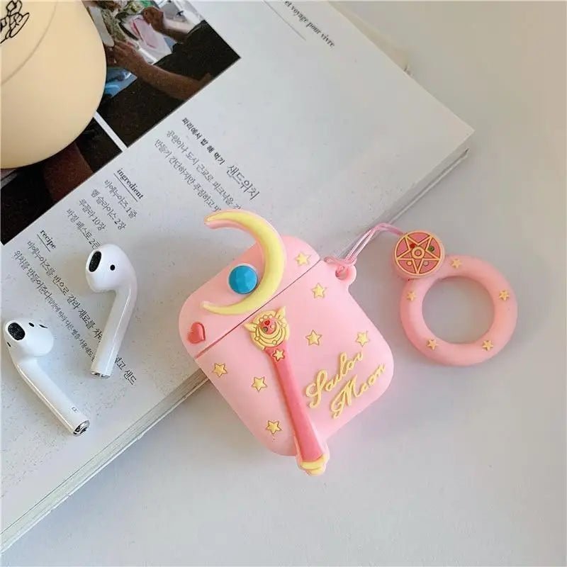 Magical Girl Airpod Case with Secure Closure and Ring Handle Instock - Cosparty