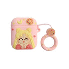 Magical Girl Airpod Case with Secure Closure and Ring Handle Instock - airpod case