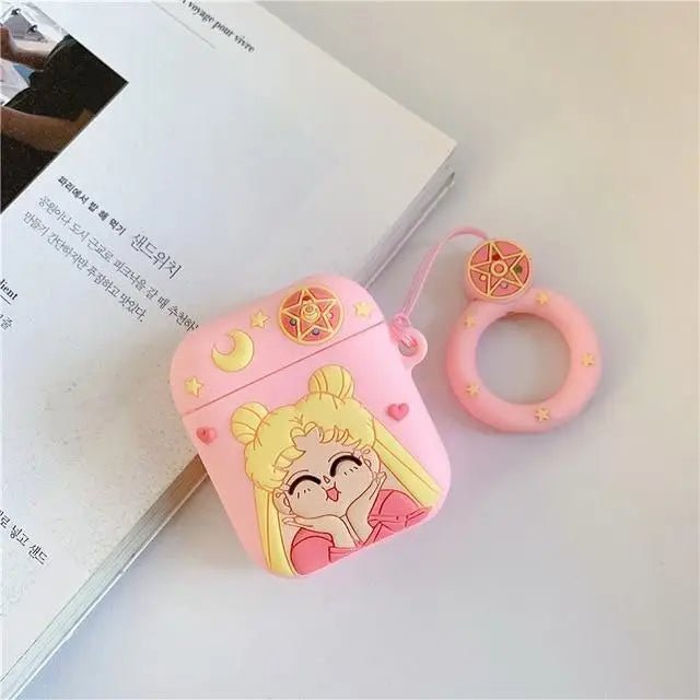 Magical Girl Airpod Case with Secure Closure and Ring Handle Instock - Cosparty