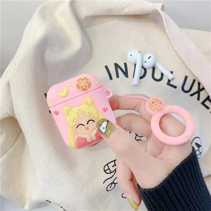 Magical Girl Airpod Case with Secure Closure and Ring Handle Instock - Cosparty