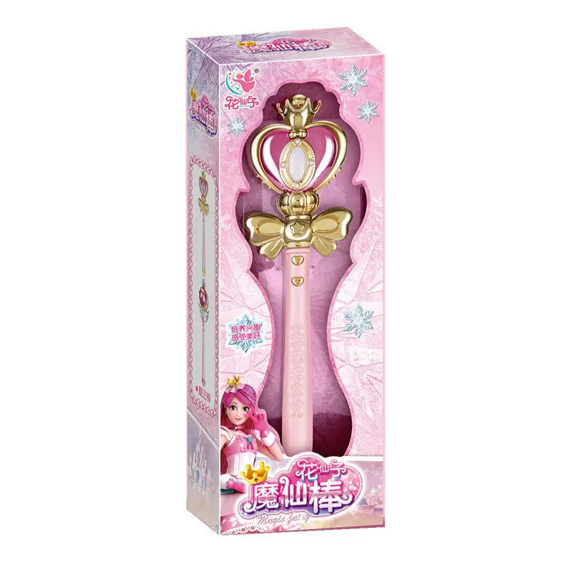 Magical Girl Inspired Light-Up Pink Wand for Cosplay and Parties - Heart - toy