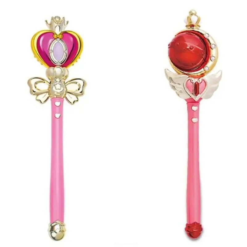 Magical Girl Inspired Light - Up Pink Wand for Cosplay and Parties - Cosparty