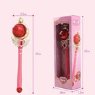 Magical Girl Inspired Light-Up Pink Wand for Cosplay and Parties - toy