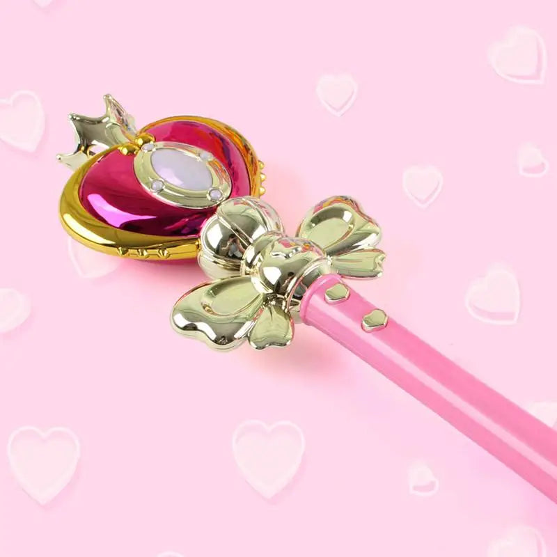 Magical Girl Inspired Light-Up Pink Wand for Cosplay and Parties - toy