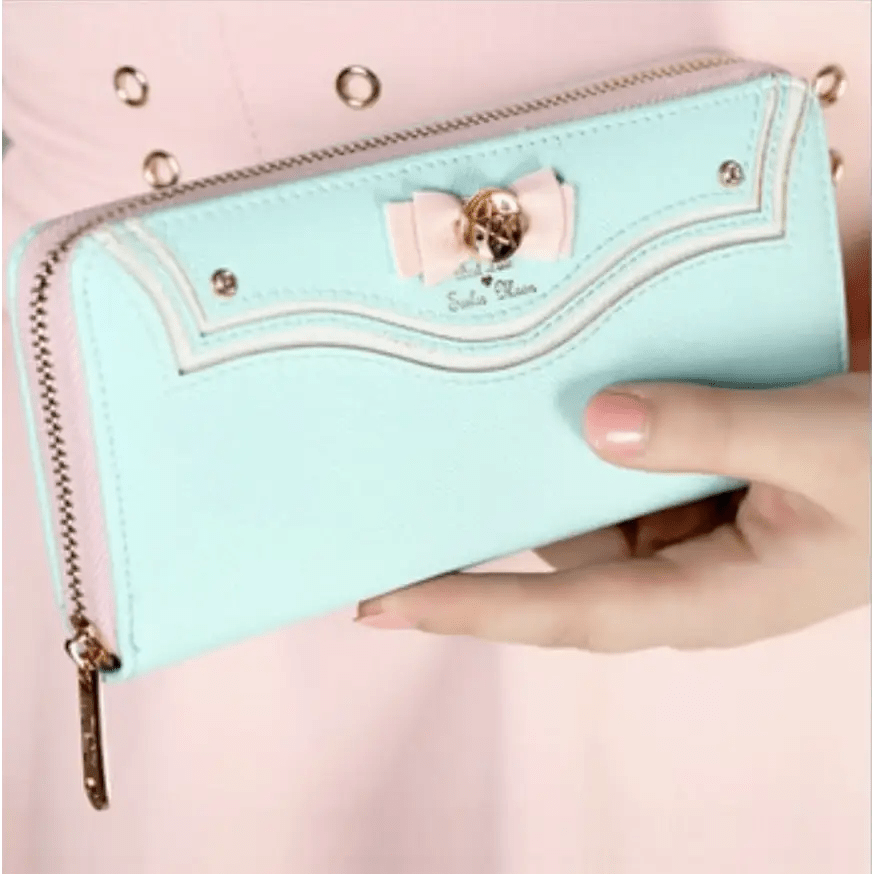 Magical Girl Inspired Zipper Clutch Wallet in Sailor Scout Style - Cosparty