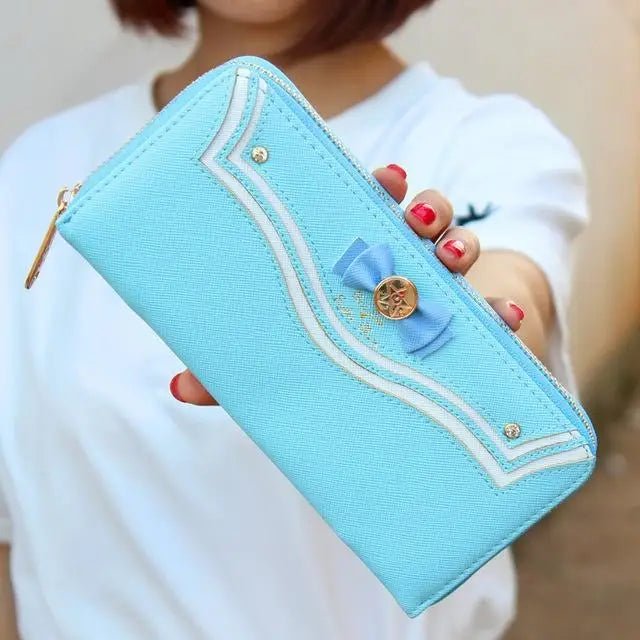 Magical Girl Inspired Zipper Clutch Wallet in Sailor Scout Style - Cosparty