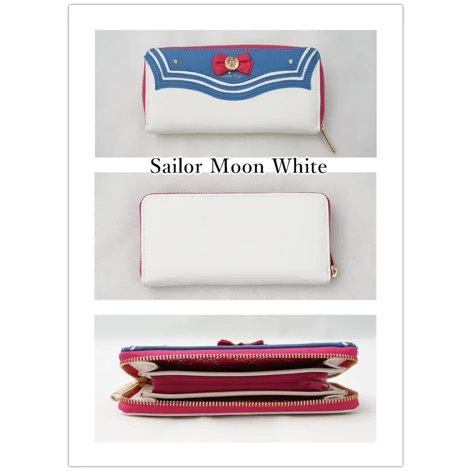 Magical Girl Inspired Zipper Clutch Wallet in Sailor Scout Style - Purse