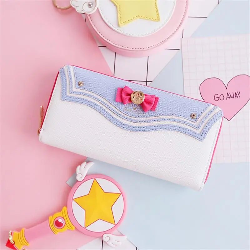 Magical Girl Inspired Zipper Clutch Wallet in Sailor Scout Style - Cosparty