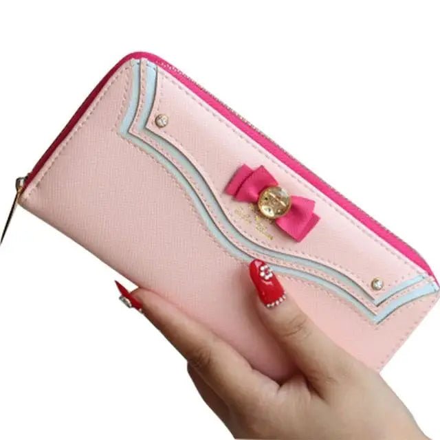 Magical Girl Inspired Zipper Clutch Wallet in Sailor Scout Style - Cosparty