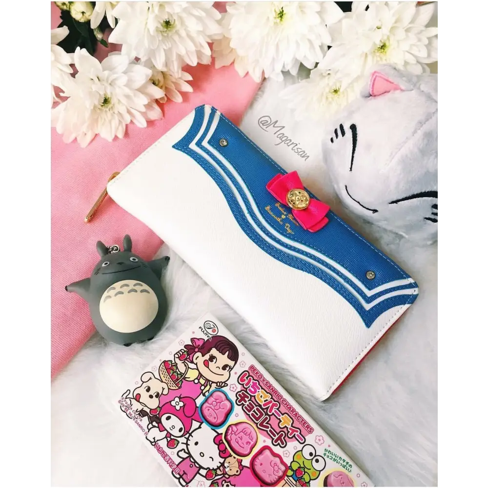 Magical Girl Inspired Zipper Clutch Wallet in Sailor Scout Style - Purse