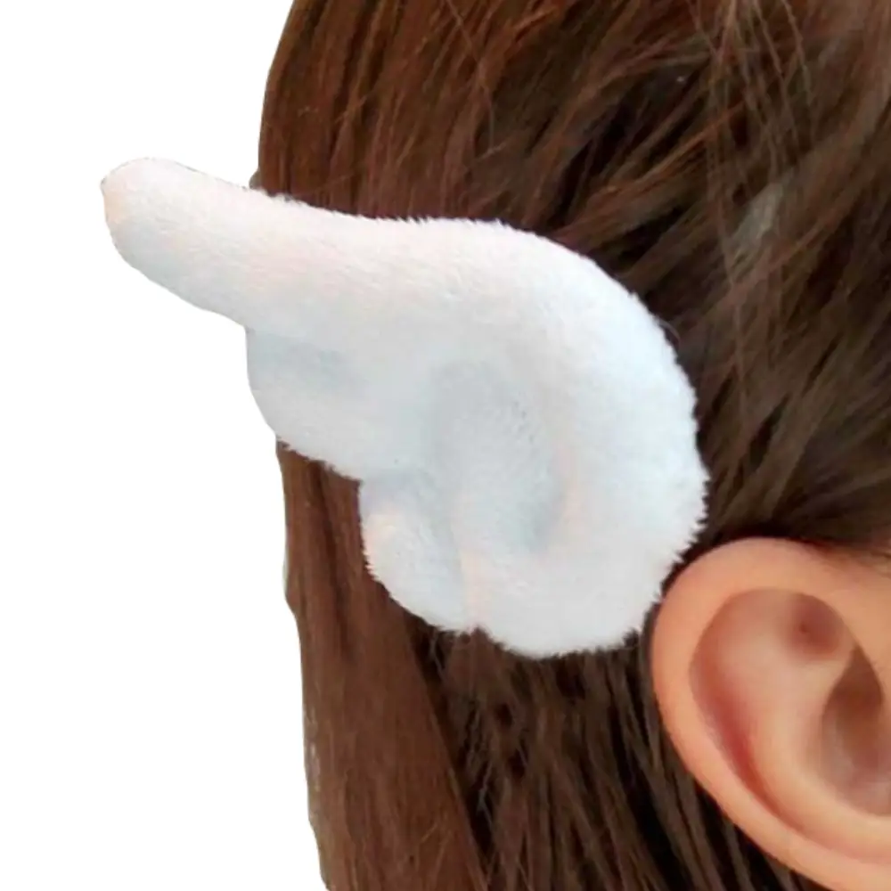 Magical Girl Sakura Angel Wing Fuzzy Hair Clips Set - Accessories