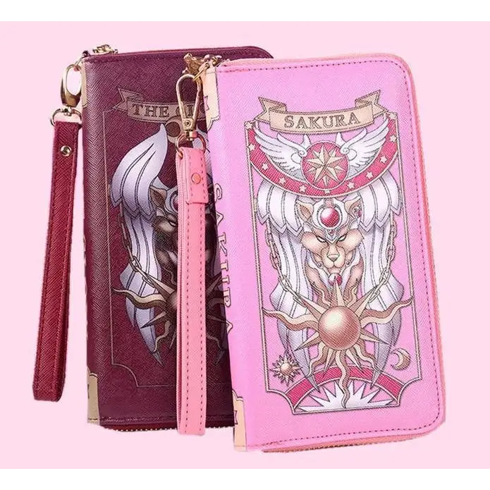 Magical Girl Wallet with Vibrant Artwork and Ample Storage - Purse