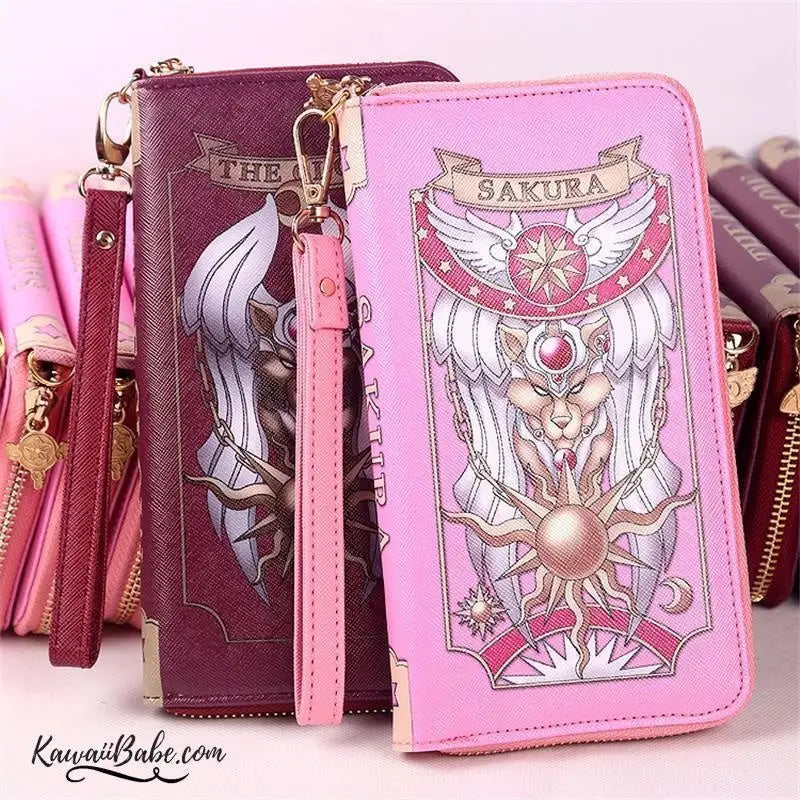 Magical Girl Wallet with Vibrant Artwork and Ample Storage - Purse