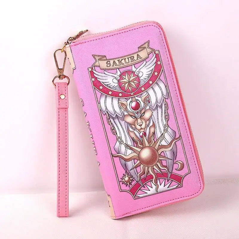 Card Captor Sakura Anime Cosplay Magical Girl Cardcaptor Mahou Shoujo Zipper Wallet