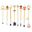 Magical Girl Wand Inspired 8 Piece Makeup Brush Set - makeup