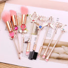 Magical Girl Wand Inspired 8 Piece Makeup Brush Set - makeup