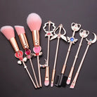 Magical Girl Wand Inspired 8 Piece Makeup Brush Set - Cosparty