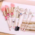 Magical Girl Wand Inspired 8 Piece Makeup Brush Set - Cosparty